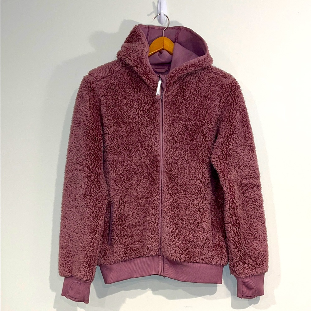 Athleta Kids Fleece Jacket in Mauve